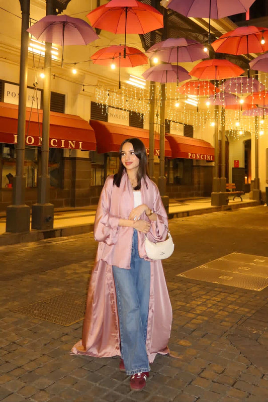 Abaya open - BAMBI pink