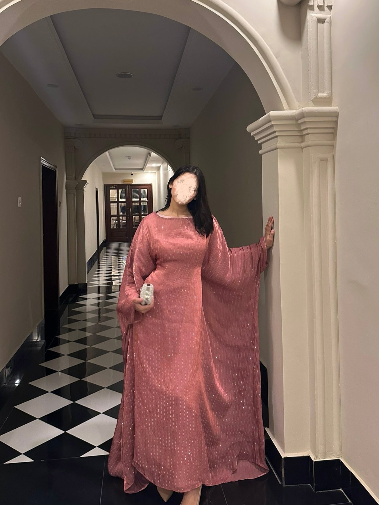 DUSK PINK- Layali twilight kaftan