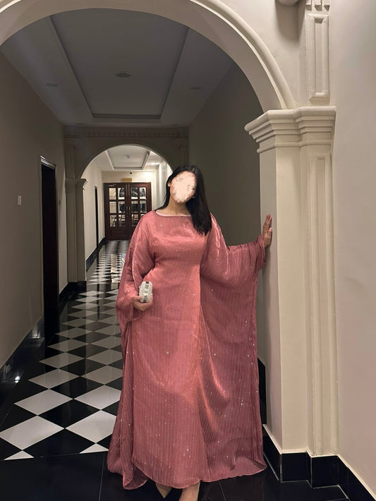 DUSK PINK- Layali twilight kaftan