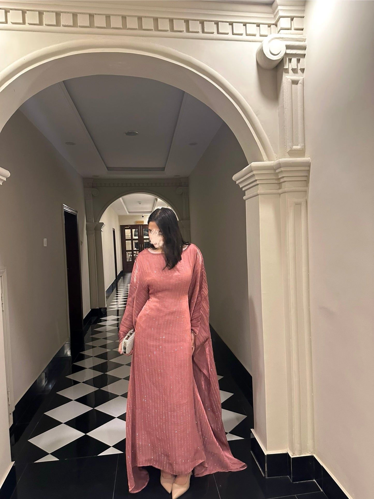 DUSK PINK- Layali twilight kaftan