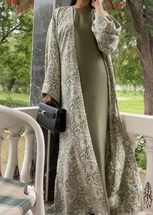 Matcha - naurz daily wear open abaya